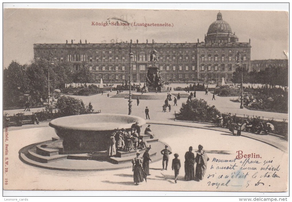 CPA.1902.Allemagne.Berlin.König Schloss Lustgartenseite.animée Femmes Enfants. - Müggelsee