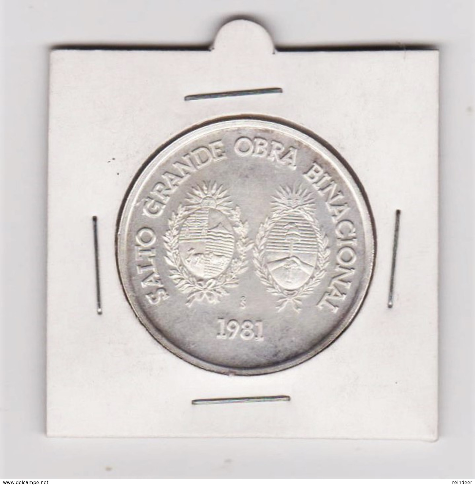 ® URUGUAY: Conmmemorativa Represa SALTO GRANDE (1981) 12 Gr. Silver/plata Proof - Uruguay