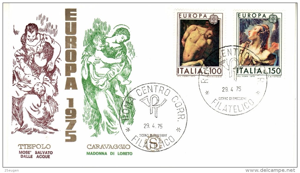 ITALY  1975 EUROPA CEPT FDC - 1975