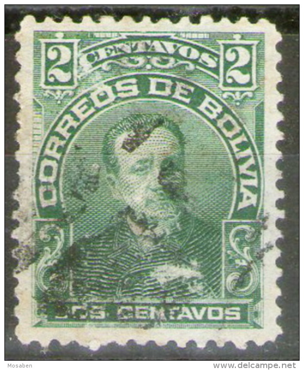 BOLIVIA - Yv.68 -	2 C. Verde	-		Bol-250 - Bolivia