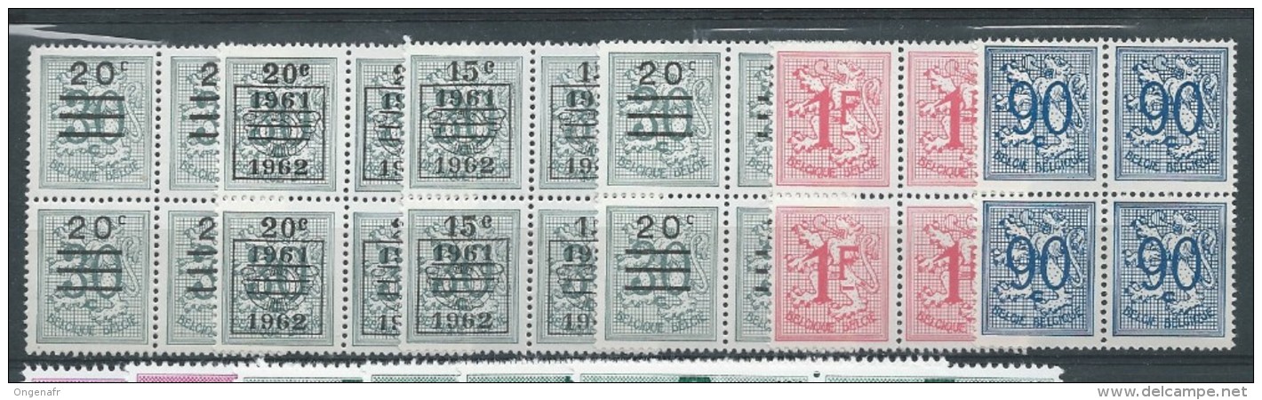 Bloc De 4 Des N° 858-859-1173(x2) - 1172A-1173A  (tous (xx) - 1951-1975 Lion Héraldique