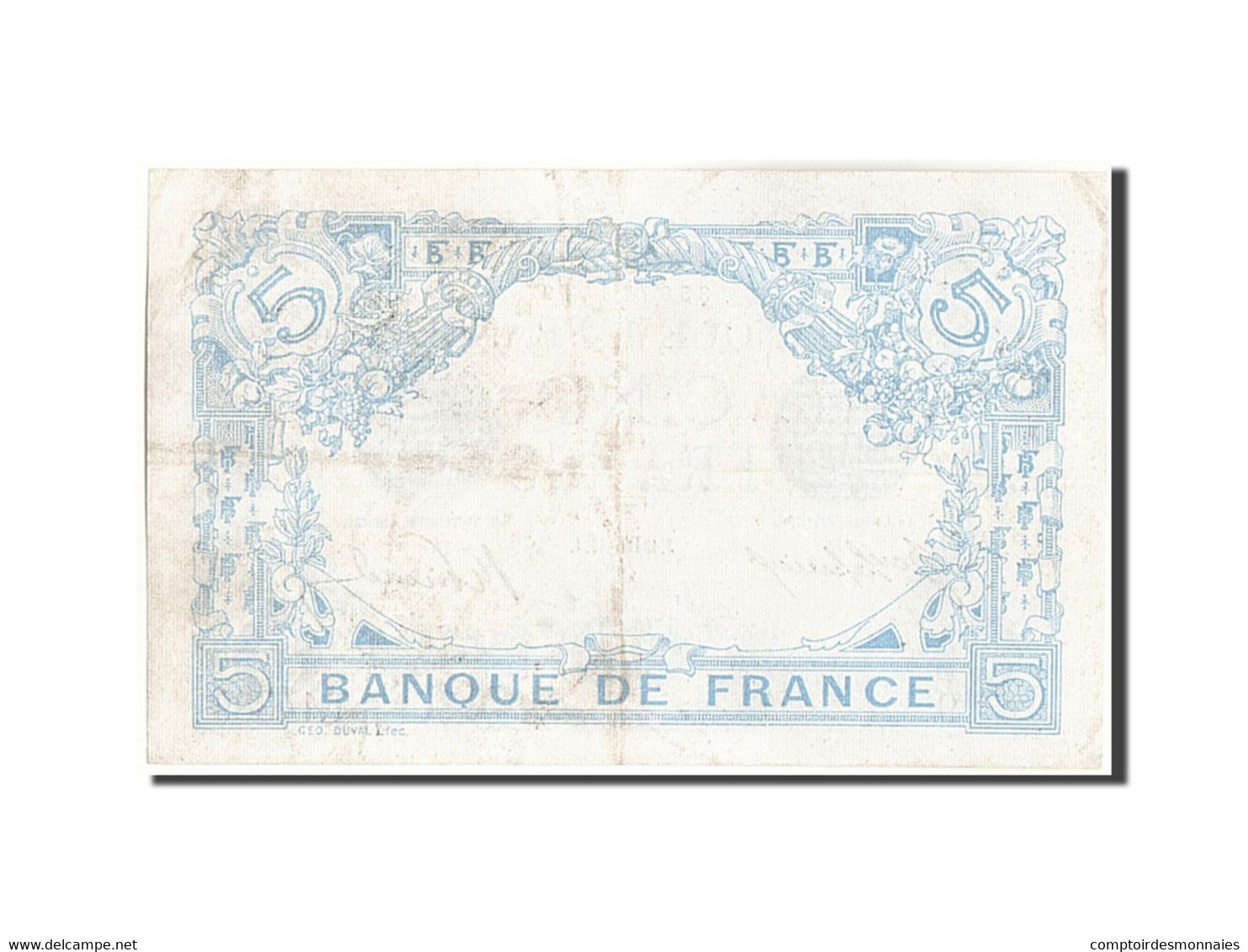 Billet, France, 5 Francs, 5 F 1912-1917 ''Bleu'', 1916, 1916-10-13, SUP - 5 F 1912-1917 ''Bleu''