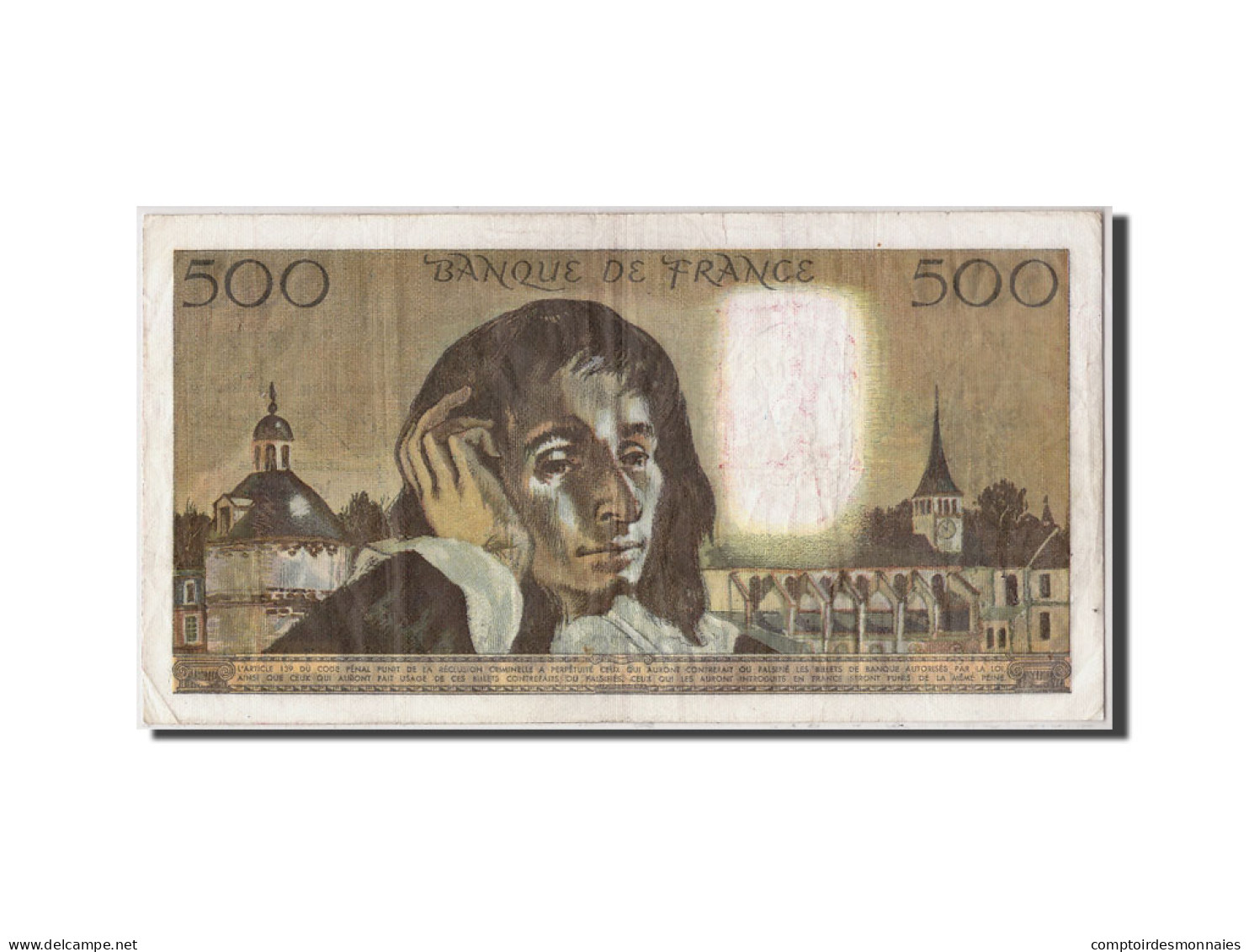 Billet, France, 500 Francs, 500 F 1968-1993 ''Pascal'', 1969, 1969-11-06, TB+ - 500 F 1968-1993 ''Pascal''