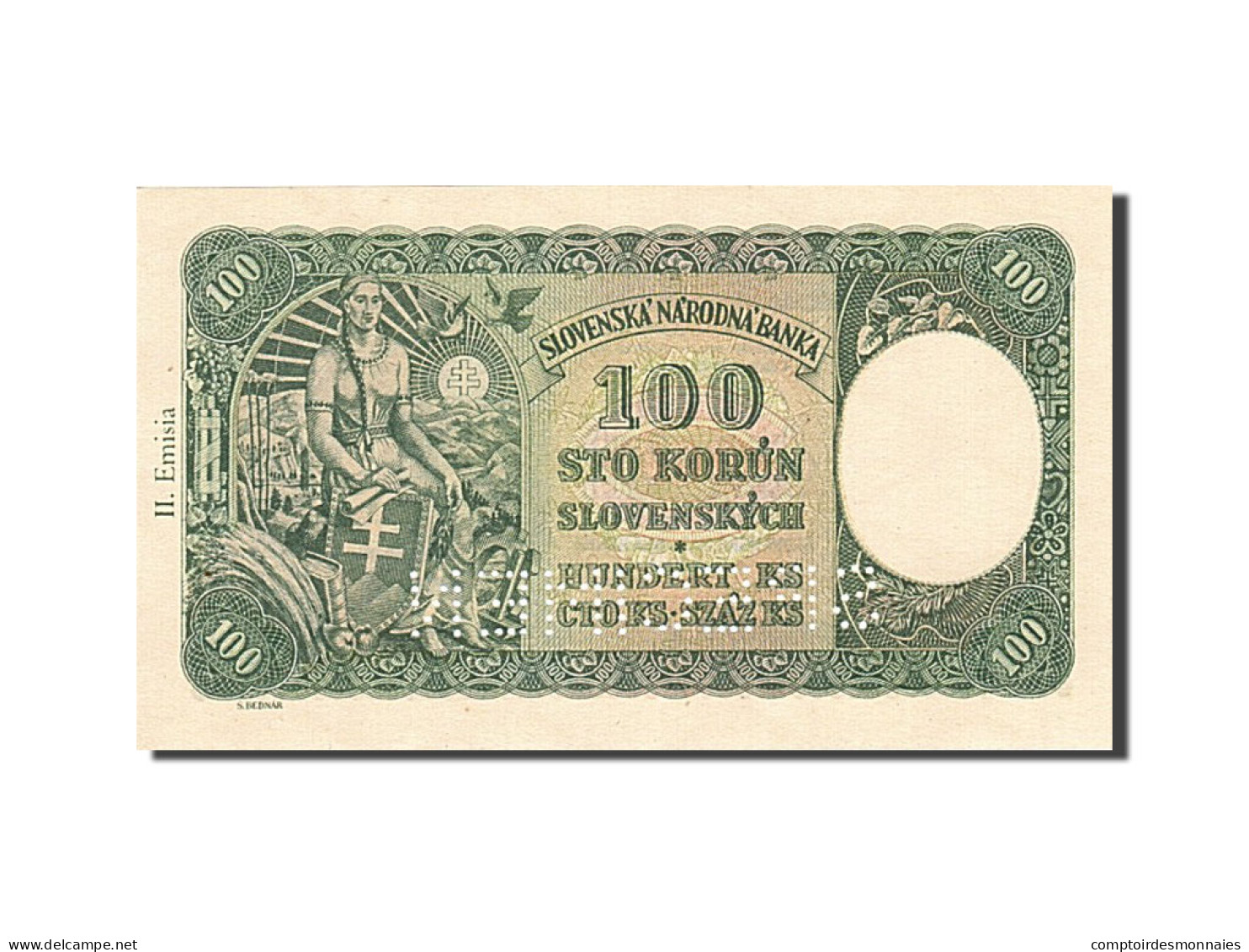 Billet, Slovaquie, 100 Korun, 1940-1944, 1940-10-07, KM:10a, NEUF - Slowakije