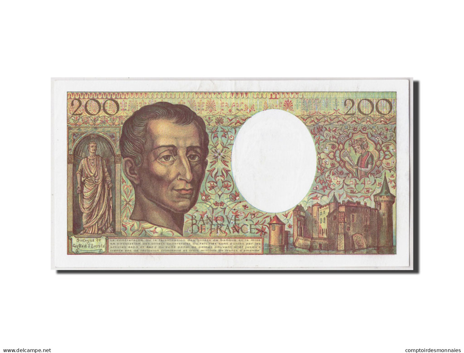 Billet, France, 200 Francs, 200 F 1981-1994 ''Montesquieu'', 1994, TTB+ - 200 F 1981-1994 ''Montesquieu''