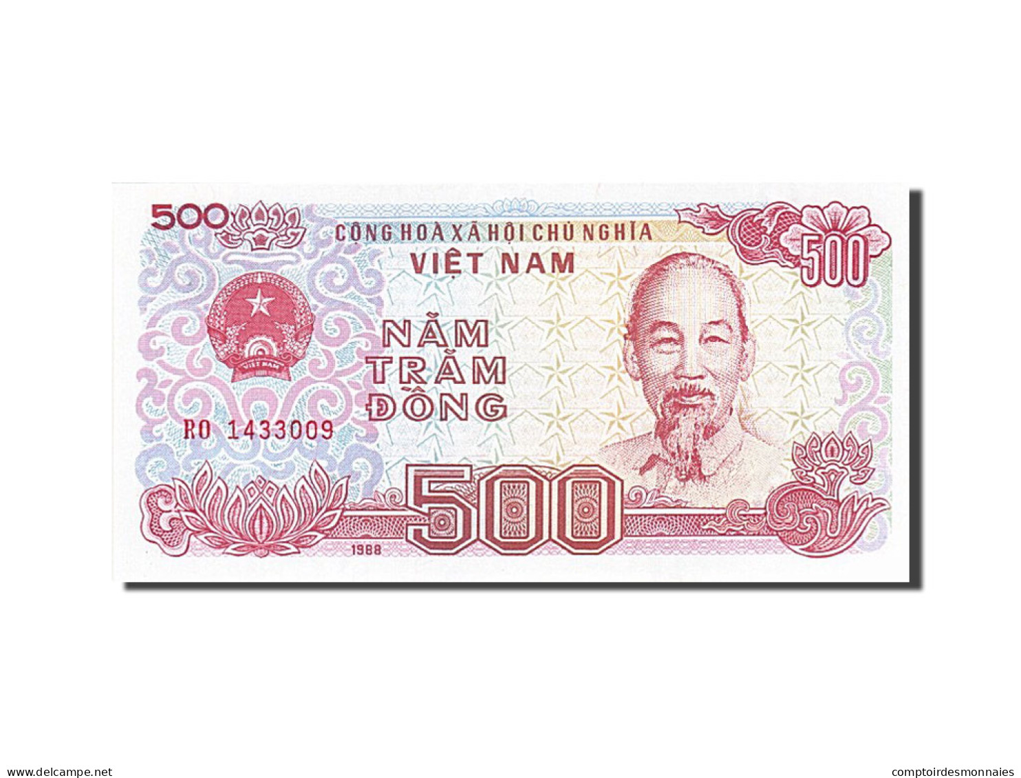 Billet, Viet Nam, 500 D<ox>ng, 1988-1991, 1988, KM:101a, NEUF - Vietnam