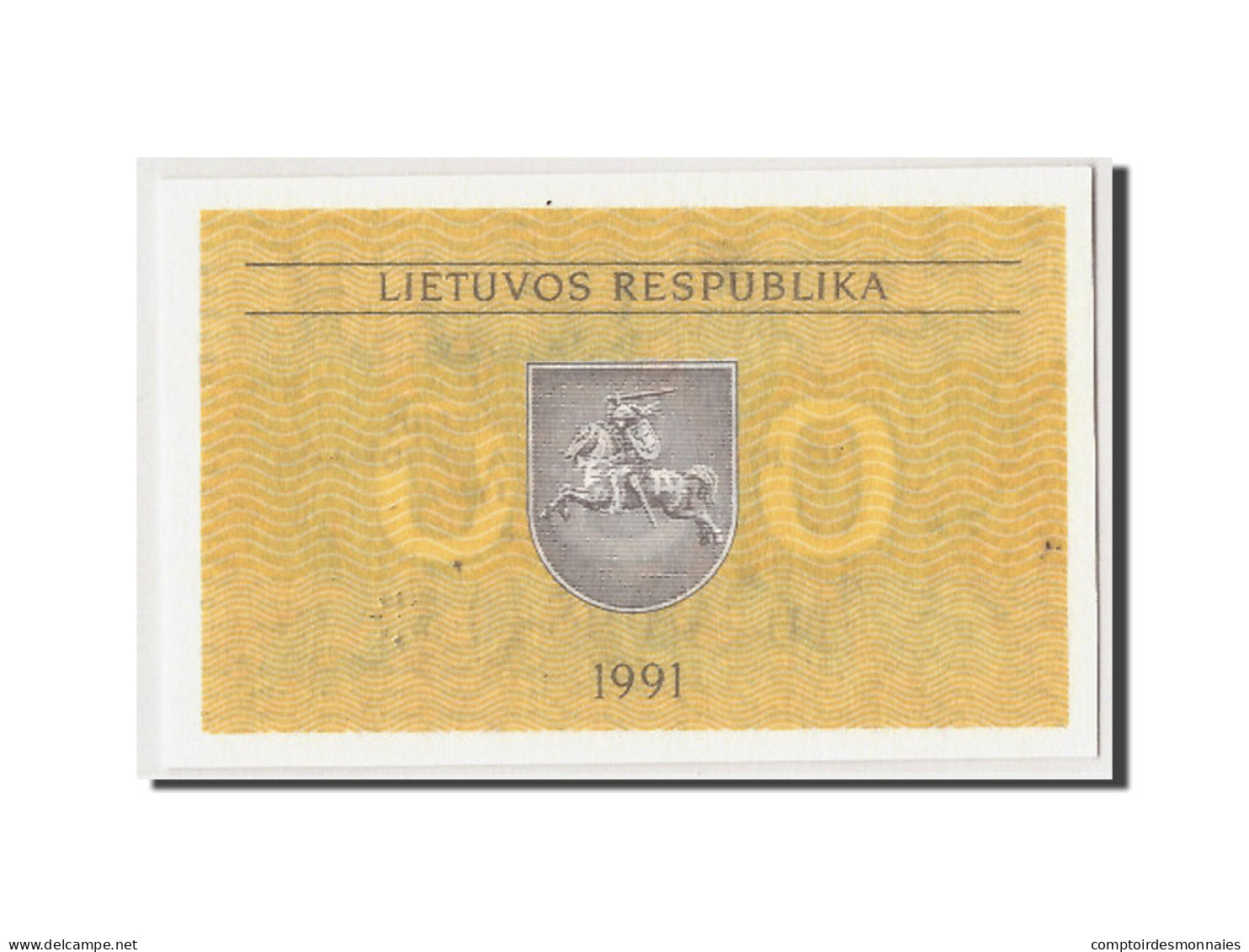 Billet, Lithuania, 0.50 Talonas, 1991, Undated, KM:31b, NEUF - Lituanie