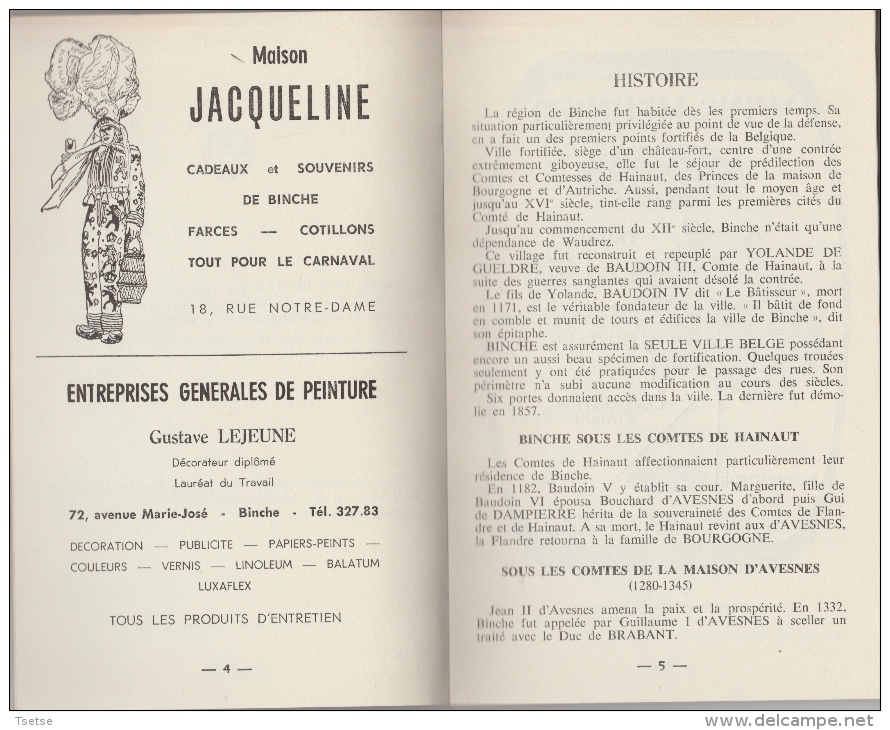 Connaissons ... Binche - Livre Pratique édité En 1968 - Binche