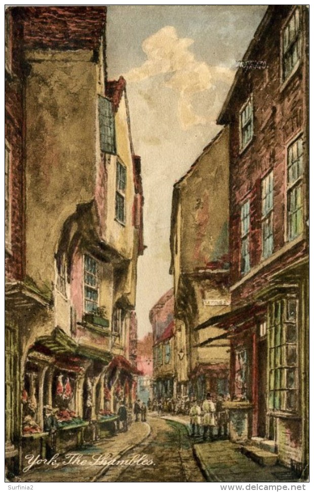 MISCELLANEOUS ART - YORK - THE SHAMBLES  Art282 - York