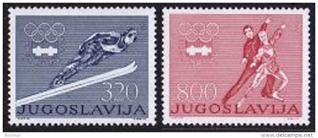 Yugoslavia, Olympic Winter Games Innsbruck 1976, MNH Perforated Set, Michel 1630-1631 - Winter 1976: Innsbruck