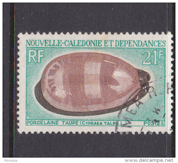 New Caledonia SG 452 1968 Sea Shells 21 F Mole Cowrie Used - Gebruikt