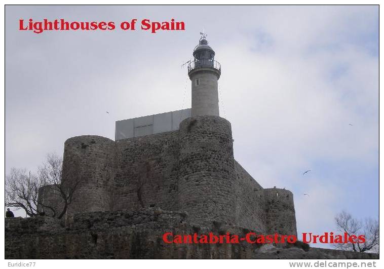 Lighouses Of Spain - Cantabria/Castro Urdiales Postcard Collector - Lighthouses