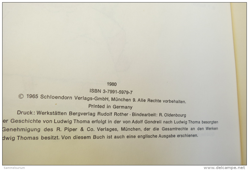 Ludwig Thoma "Ein Münchner Im Himmel" Süddeutscher Verlag - Humor