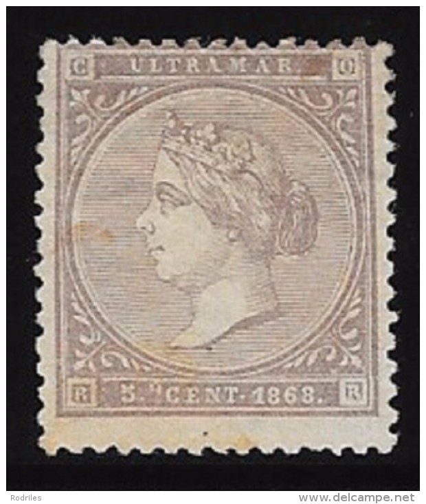 EX COLONIA ESPAÑOLA EDIFIL Nº 22 * - Kuba (1874-1898)