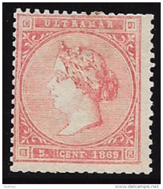 EX COLONIA ESPAÑOLA EDIFIL Nº 23 * - Cuba (1874-1898)