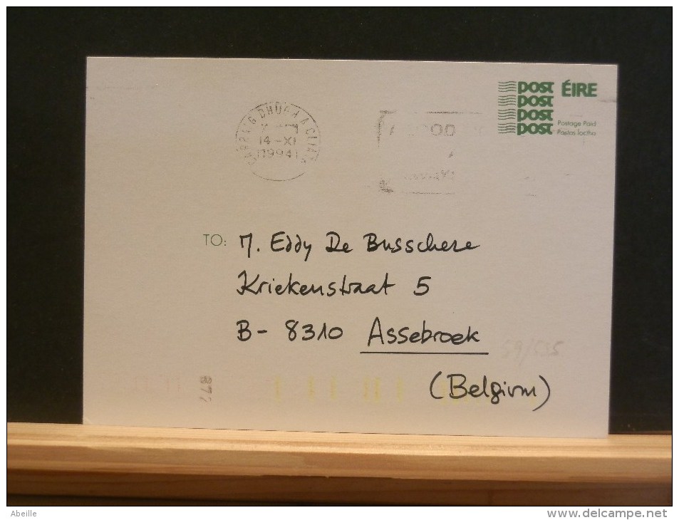 59/.555  CP  1994 TO BELG. - Interi Postali