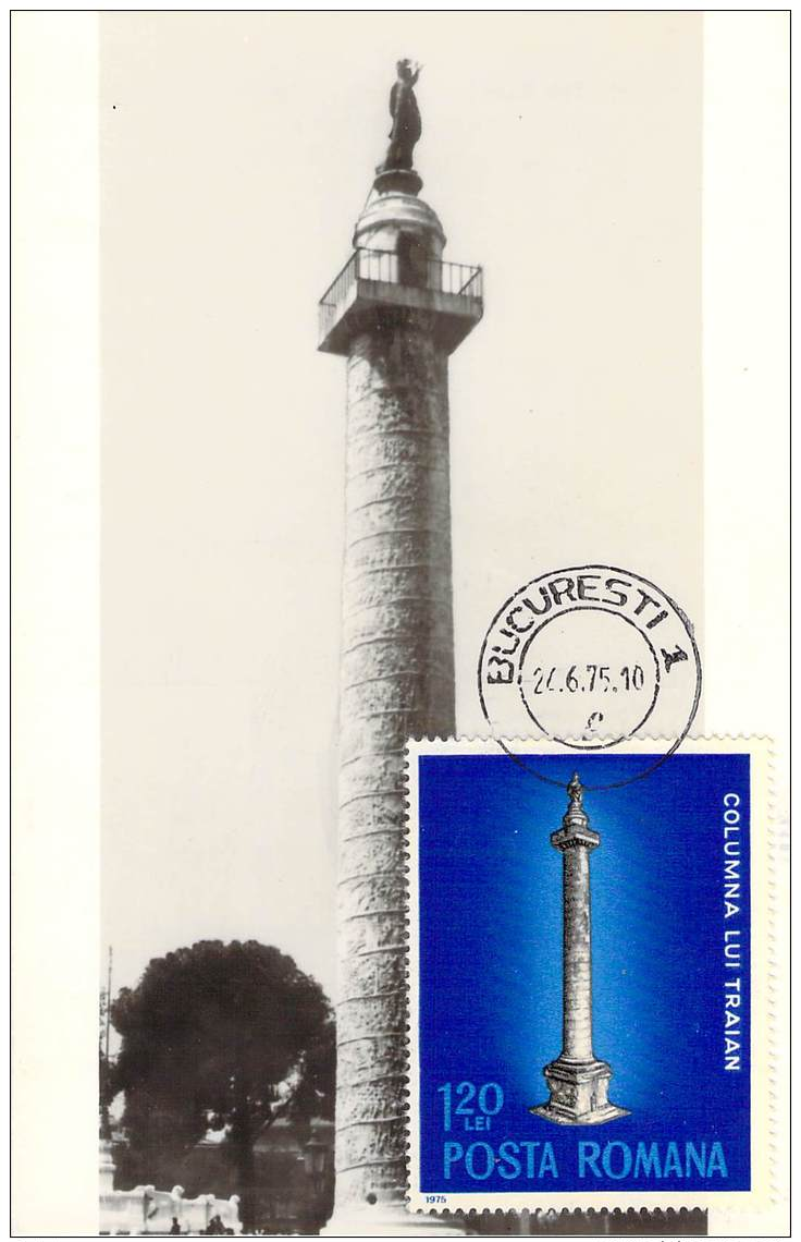 C   Michel #  3268   1975   Trajanssäule In Rom - Cartoline Maximum