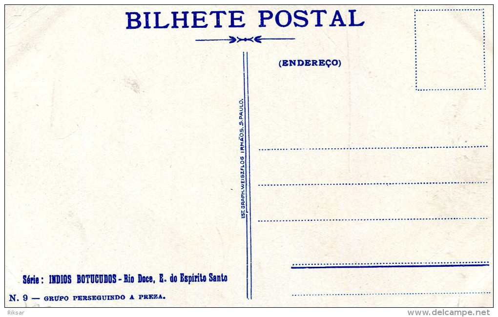 BRESIL(RIO DOCE) TYPE INDIEN(NU) TIR A L ARC - Curitiba