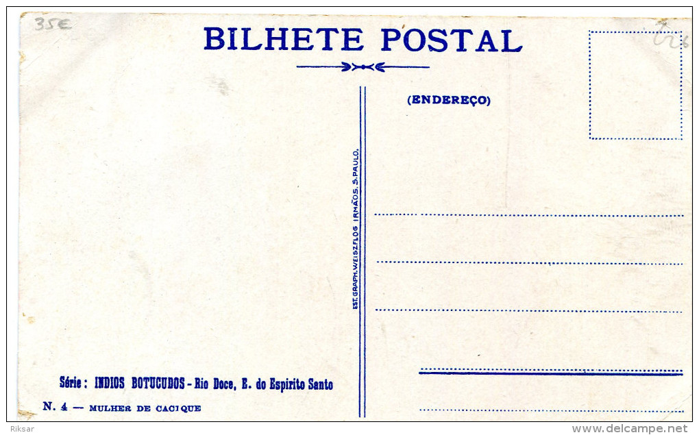 BRESIL(RIO DOCE) TYPE INDIEN(NUE) - Curitiba