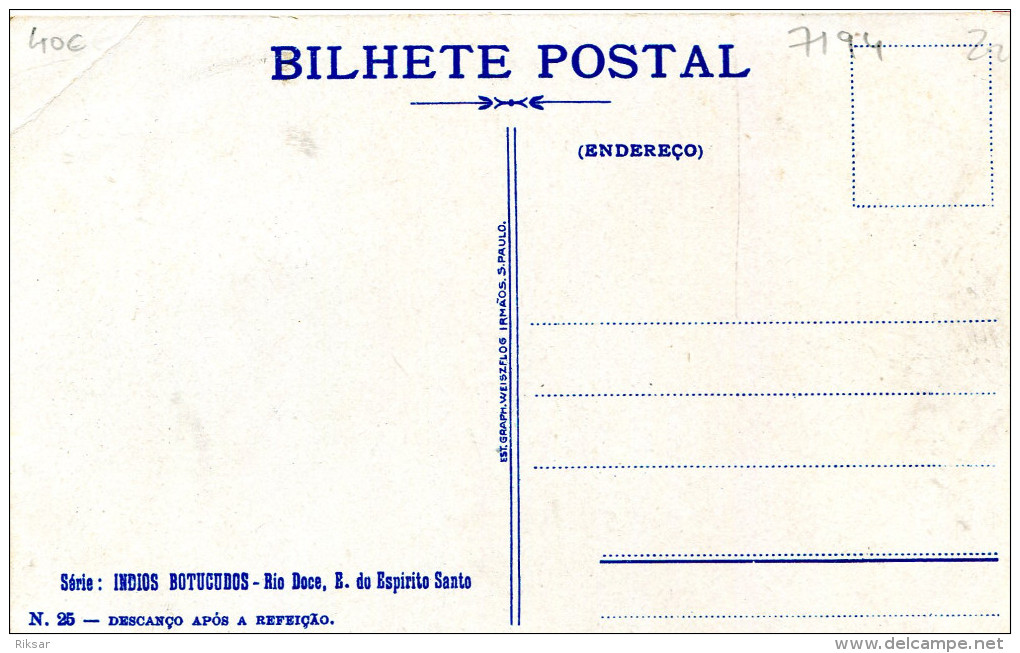 BRESIL(RIO DOCE) TYPE INDIEN(NUE) - Curitiba