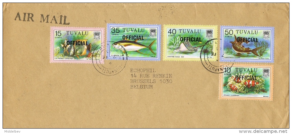 BR 764 TUVALU  DRIE BRIEVEN OFFICIAL   ZIE SCANS - Tuvalu (fr. Elliceinseln)