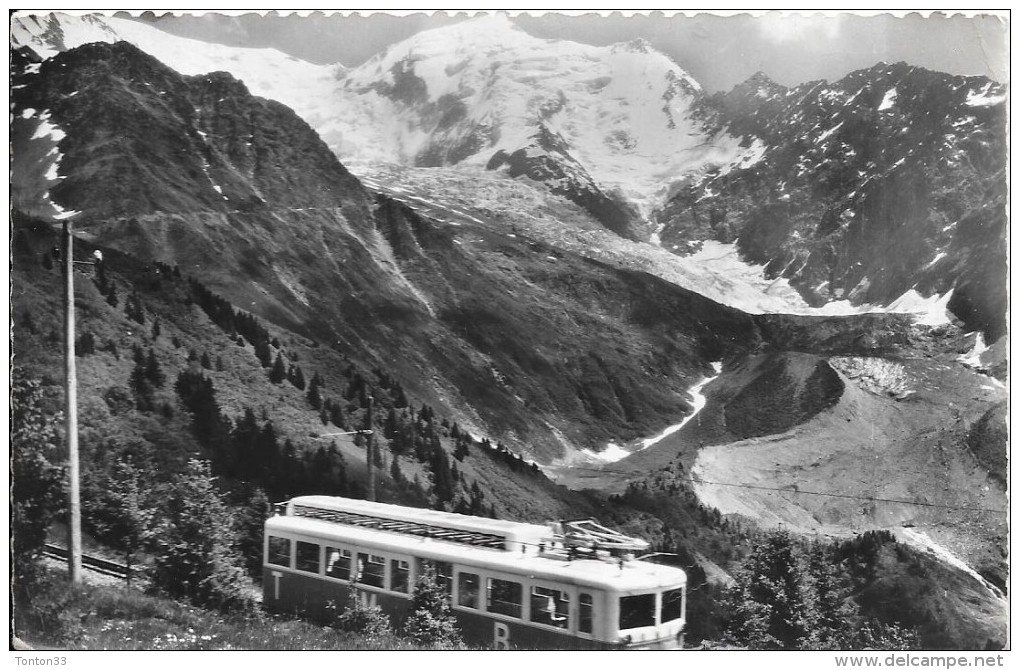 DEPT 74 - LES HOUCHES MONT BLANC - Le Tramway Du Mont Blanc - Glacier De Bionnassay - SM - - Autres & Non Classés