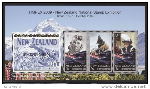 New Zealand - 2009 Edmund Hillary Näytt.block MNH__(THB-4233) - Hojas Bloque