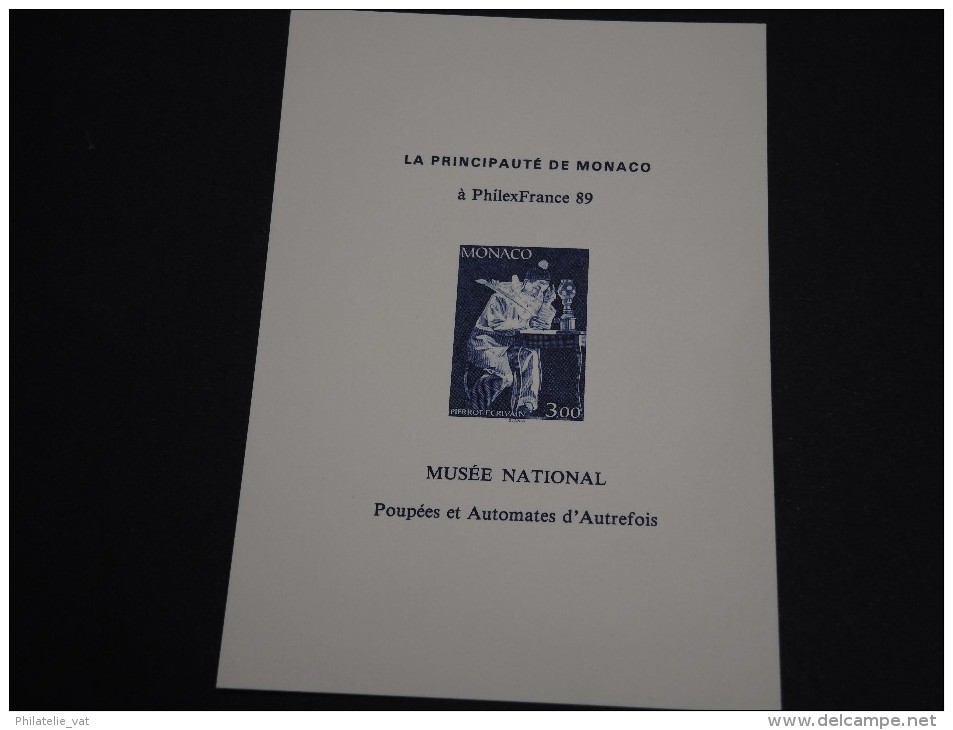 MONACO - Epreuve Souvenir - PhilexFrance 1989 - A Voir - P19410 - Covers & Documents