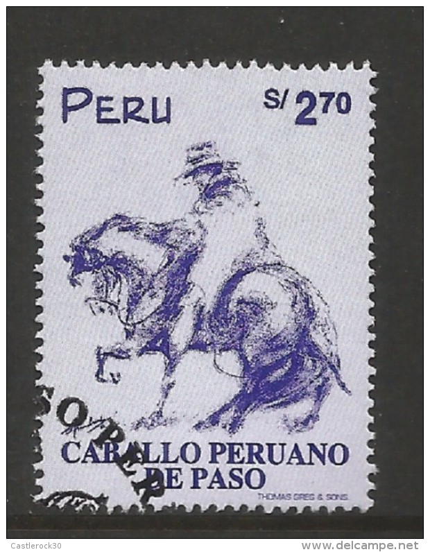 E)1998 PERU, PERUVIAN PASO HORSE, 1177, A524, CTO, MNH - Peru