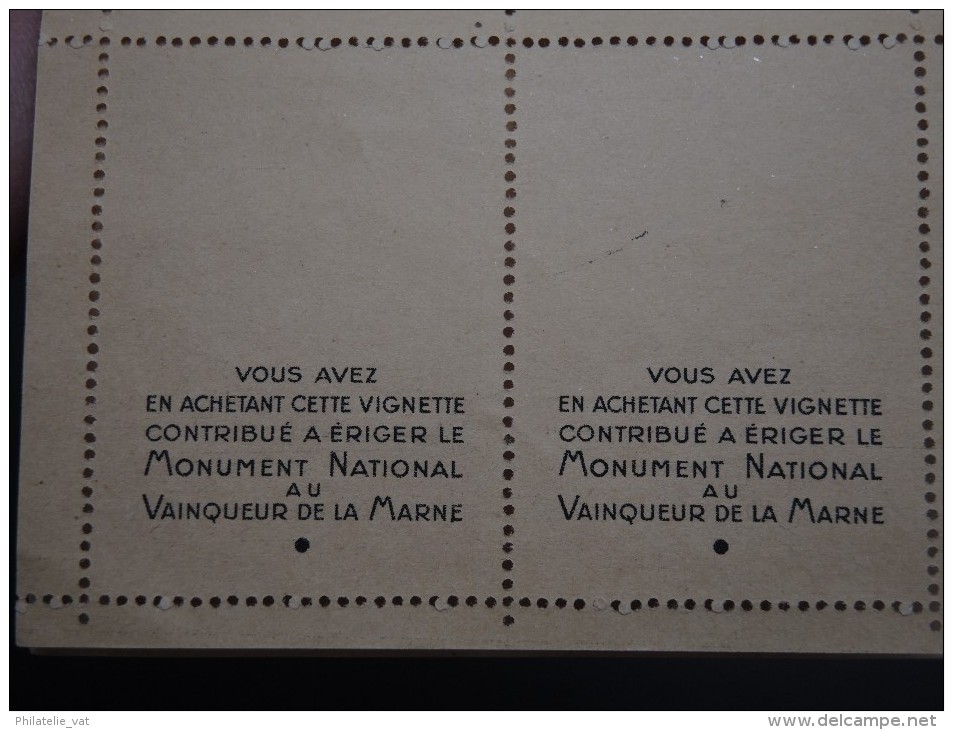 FRANCE - Carnet Complet De 20 Vignettes Pour La Souscription Au Monument Du Maréchal JOFFRE - A Voir - P19425 - Blocks Und Markenheftchen