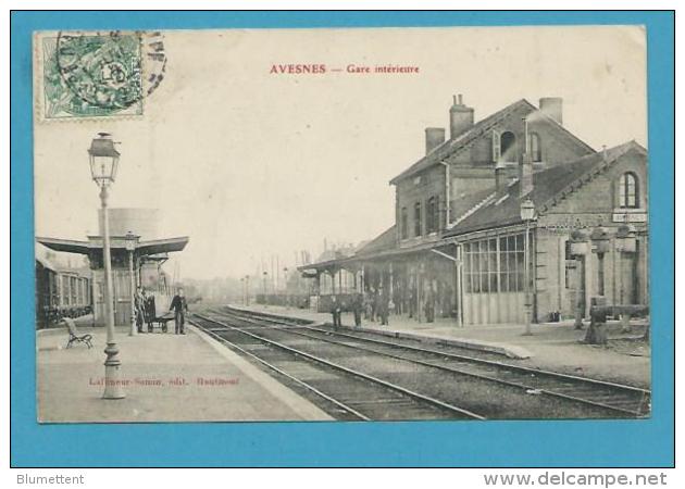 CPA - Chemin De Fer Cheminots La Gare AVESNES 59 - Orchies