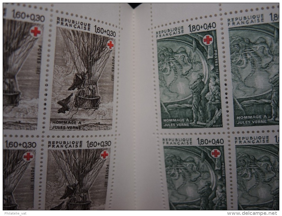 FRANCE - Lot de 10 carnets croix rouge complet - N° 1973 à 1982 - Timbres neufs** - Lot N°16374