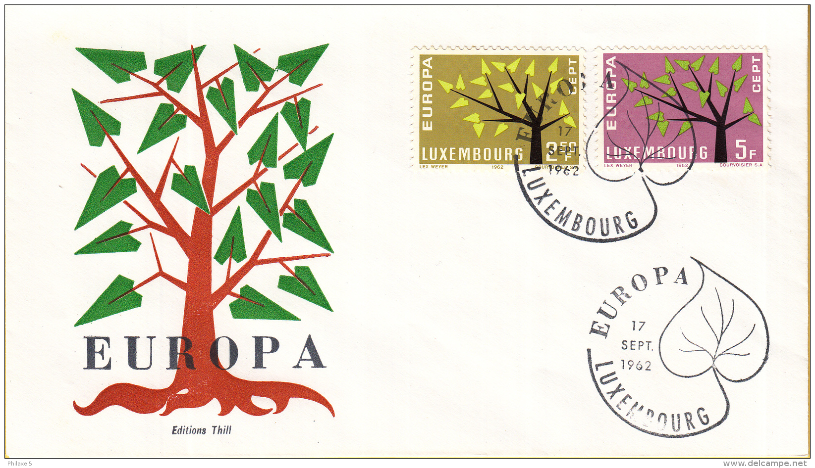 Luxemburg - FDC 17-9-1962 - Europa/CEPT - M 657-658 - 1962