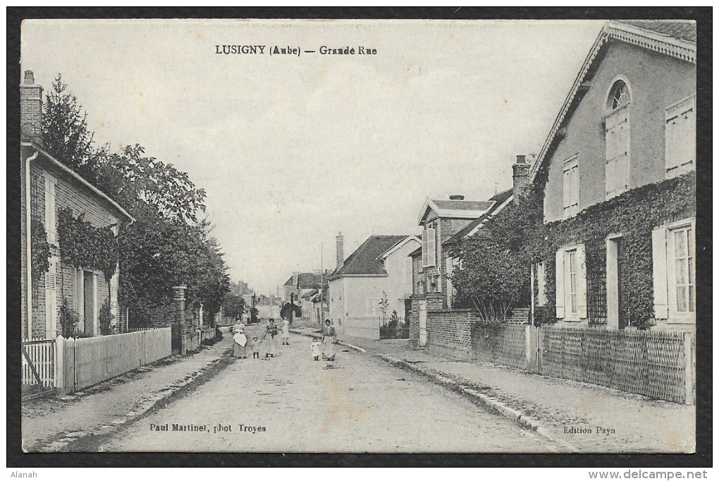 LUSIGNY Grande Rue (Martinet Payn) Aube (10) - Autres & Non Classés