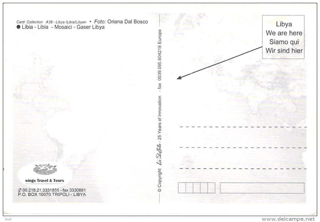 Afrique- Lybia LIBYE LIBIA Mosaici Gaser Libya (2)  (mosaic Mosaique) (A 38 Foto Oriana Dal Bosco ) *PRIX FIXE - Libye