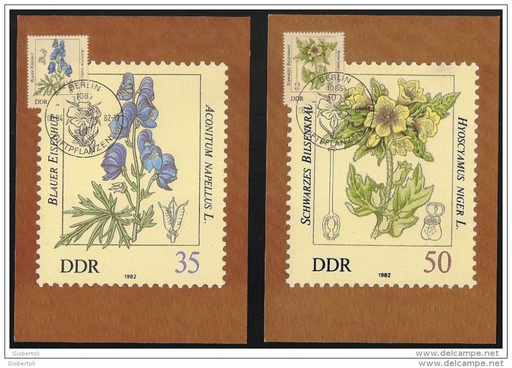 DDR: Maximum Card, Piante Velenose, Poisonous Plants, Plantes Vénéneuses, 3 Scan - Vegetazione