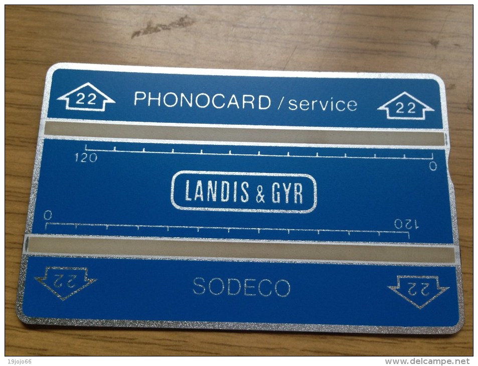 Phonocard / Service Testcard - Nr. 22 -  Mint Nr. 810S - L&G -  Landis & Gyr - Andere - Europa