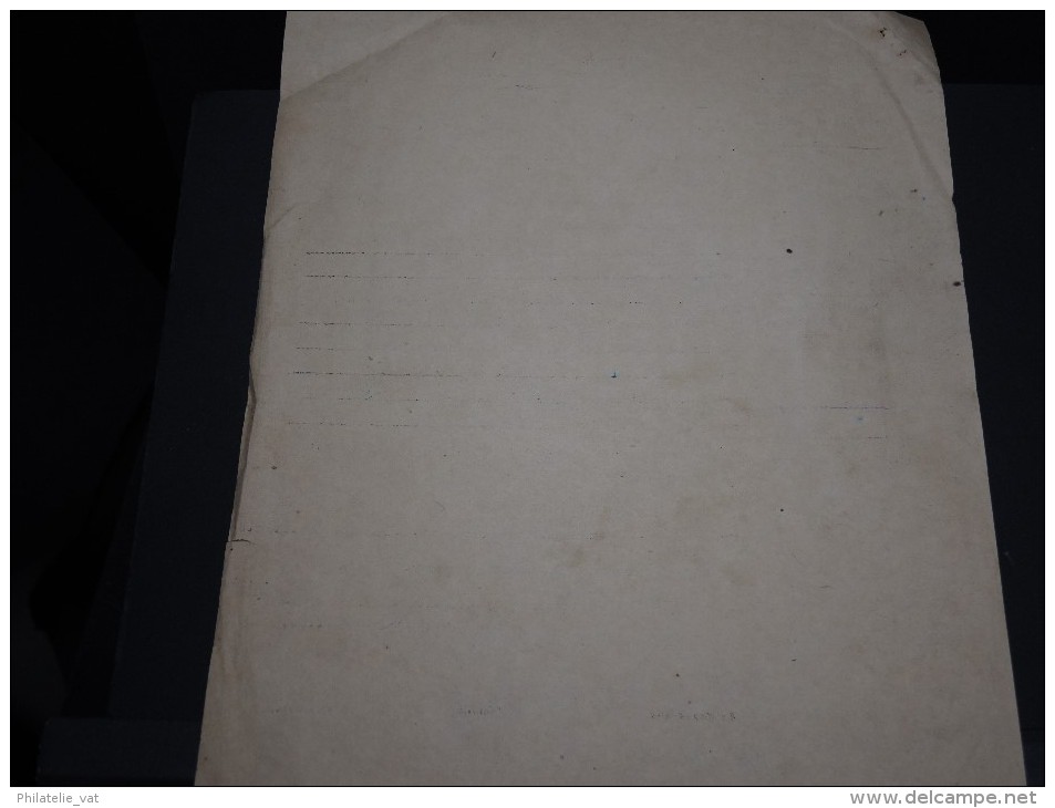 GUINEE FRANCAISE - Timbre Fiscal Sur Document - Trés Rare Pour Cette Ancienne Colonie Française - A Voir - Lot N°16406 - Cartas & Documentos