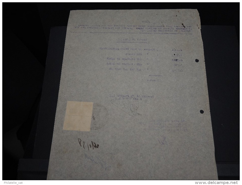 GUINEE FRANCAISE - Timbre Fiscal Sur Document - Trés Rare Pour Cette Ancienne Colonie Française - A Voir - Lot N°16410 - Lettres & Documents