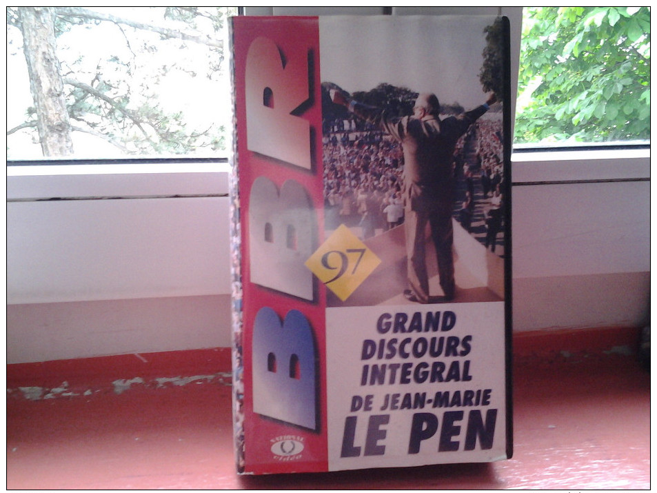 Cassette VHS Du Front National Jean-Marie Le Pen FN Discours 1997 - Autres & Non Classés