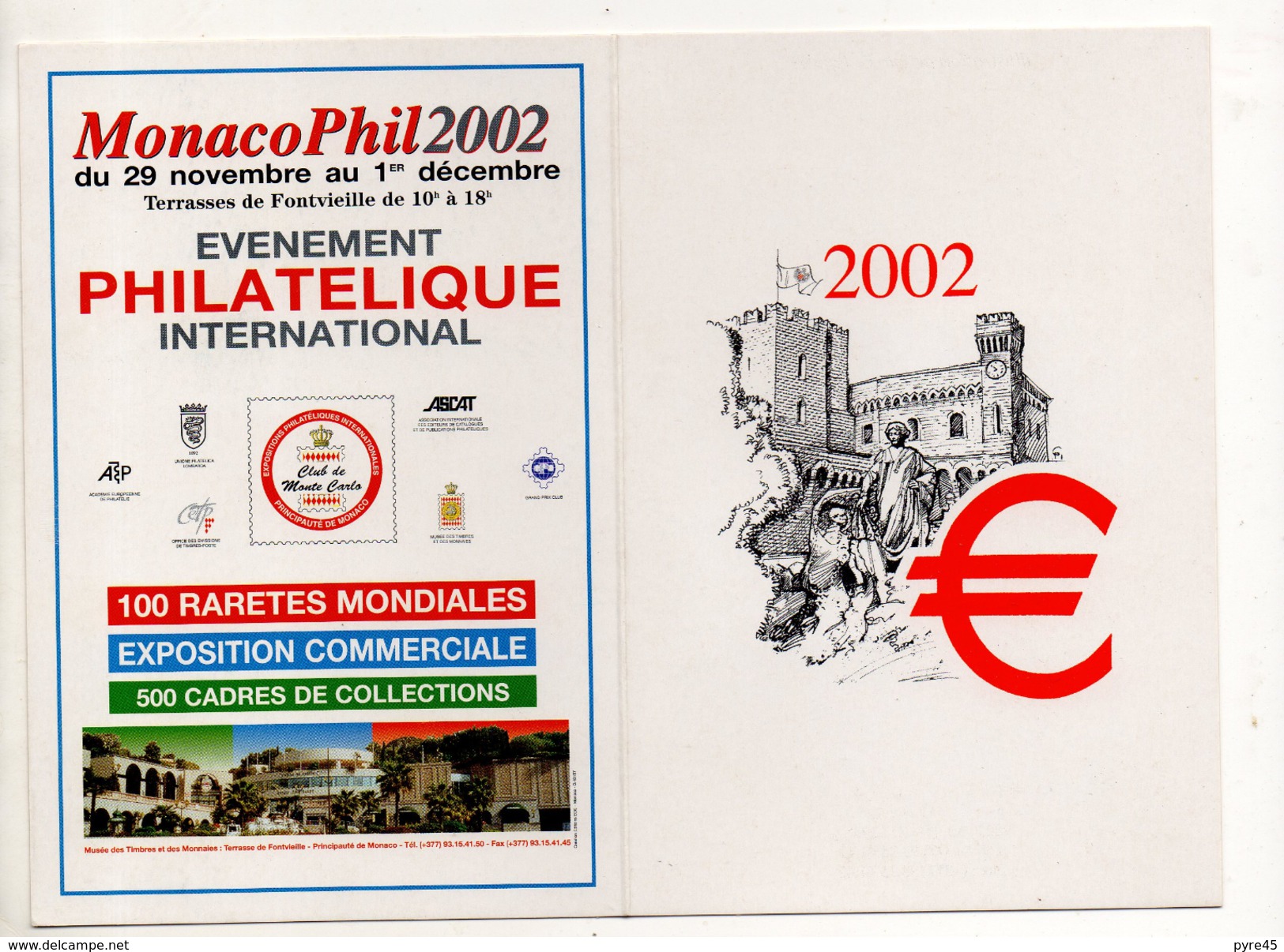 Monaco Carte Du 1 Janvier 2002 De Monaco - Brieven En Documenten