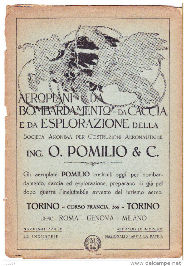 CARTA TOURING CLUB ITALIANO - LUBIANA - FRONTE DI GUERRA - 1917 - Carte Topografiche