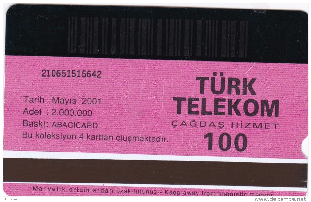 Turkey, N-168, Four Seasons Turkey, Mugla, 2 Scans.     Abacicard - Turquie