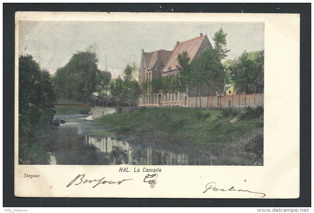 CPA - HAL - HALLE - La Cascade - Couleur 1901   // - Halle