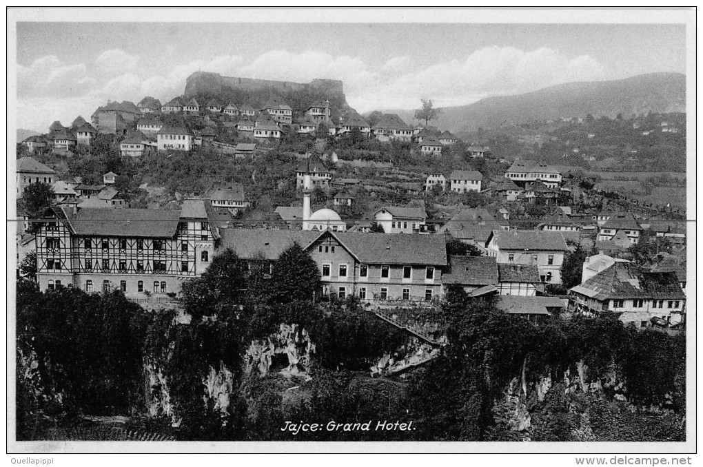 04461 "JAJCE - GRAND HOTEL" PANORAMA.  CART  NON SPED - Bosnia And Herzegovina