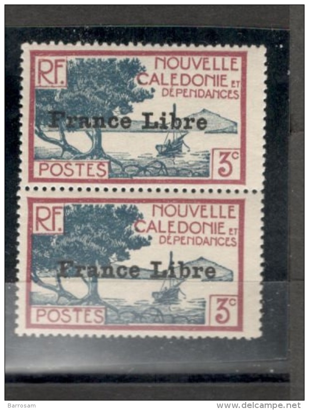 NewCaledonia1943: Yvert197mnh** Pair - Usados