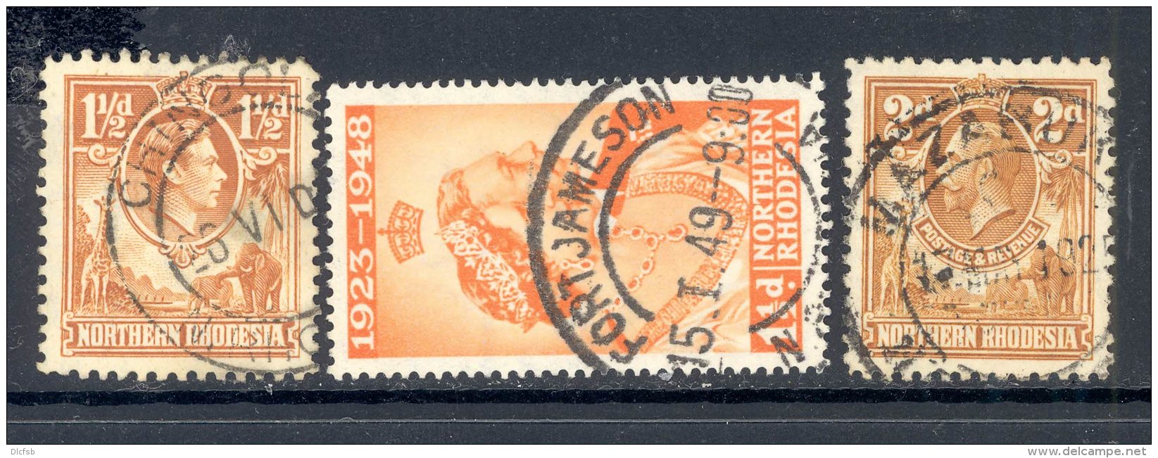 NORTHERN RHODESIA, Postmarks Chungola, Fort Jameson, Mazabuka - Nordrhodesien (...-1963)