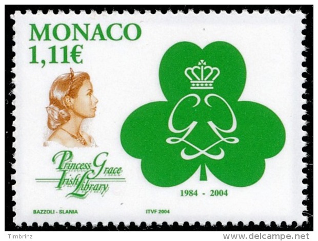 MONACO 2004 - Yv. 2426 **   Faciale= 1,11 EUR - Irish Library. Princesse Grace ..Réf.MON20120 - Unused Stamps