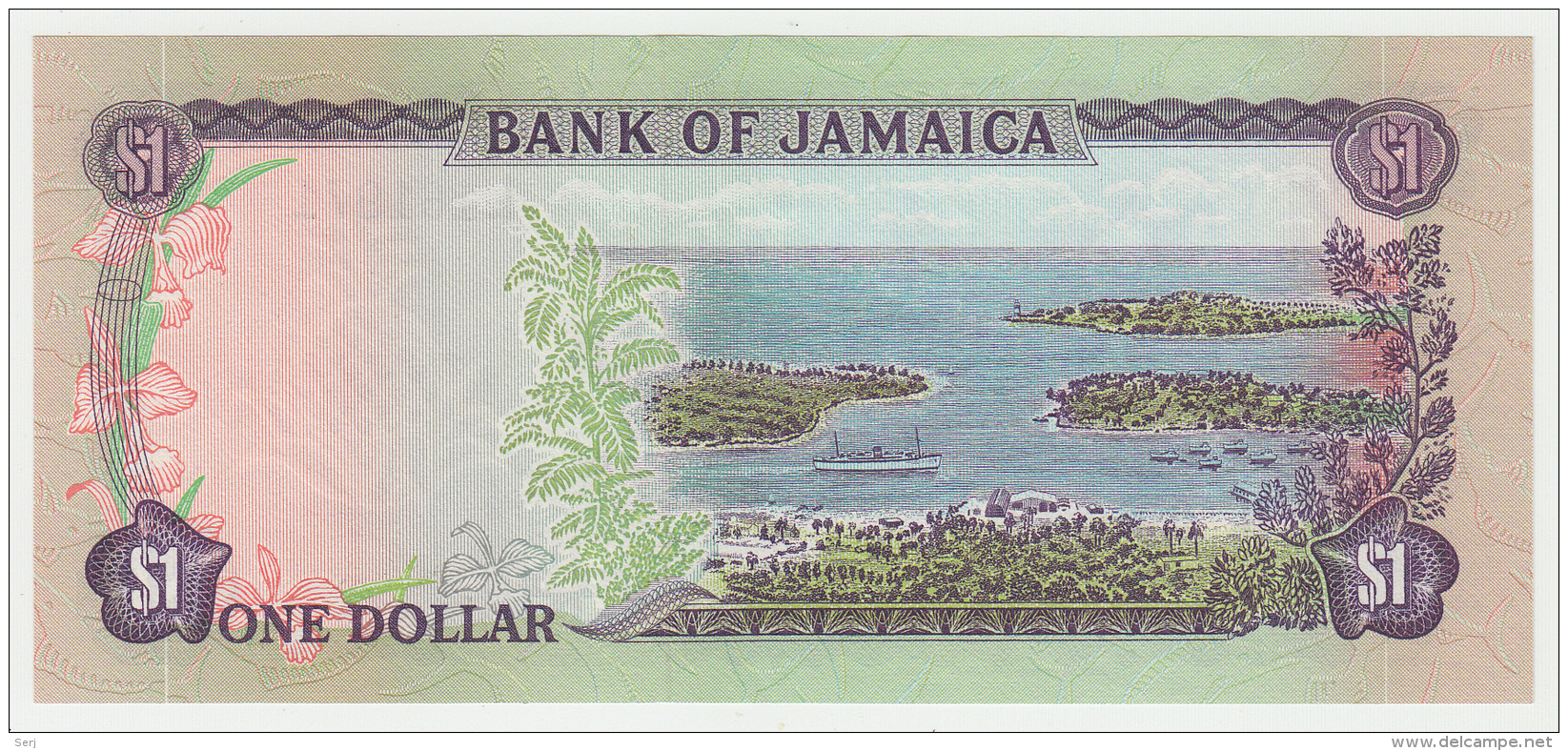 JAMAICA 1 DOLLAR 1960 (1976) UNC NEUF Pick 59a 59 A - Jamaica