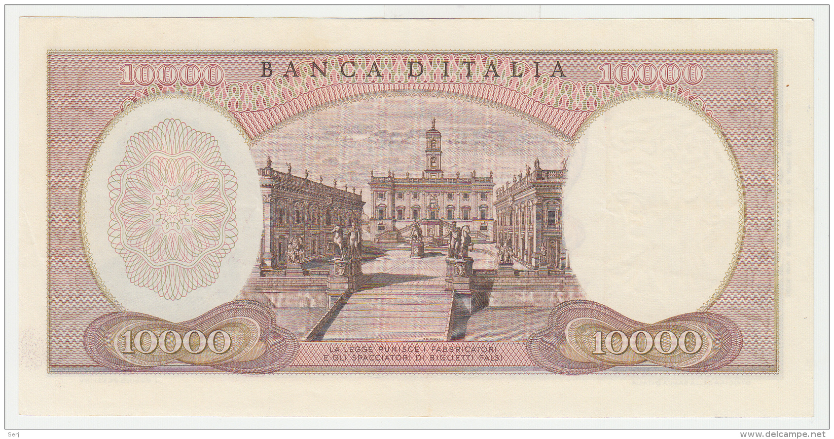 Italy 10000 Lire 1970 AUNC Pick 97e  97 E - 10000 Lire